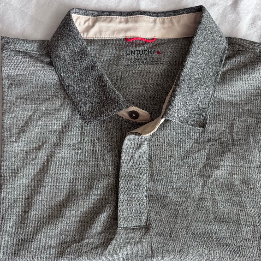UNTUCKit Heather Gray‎ Hannifer Polo Shirt for Men